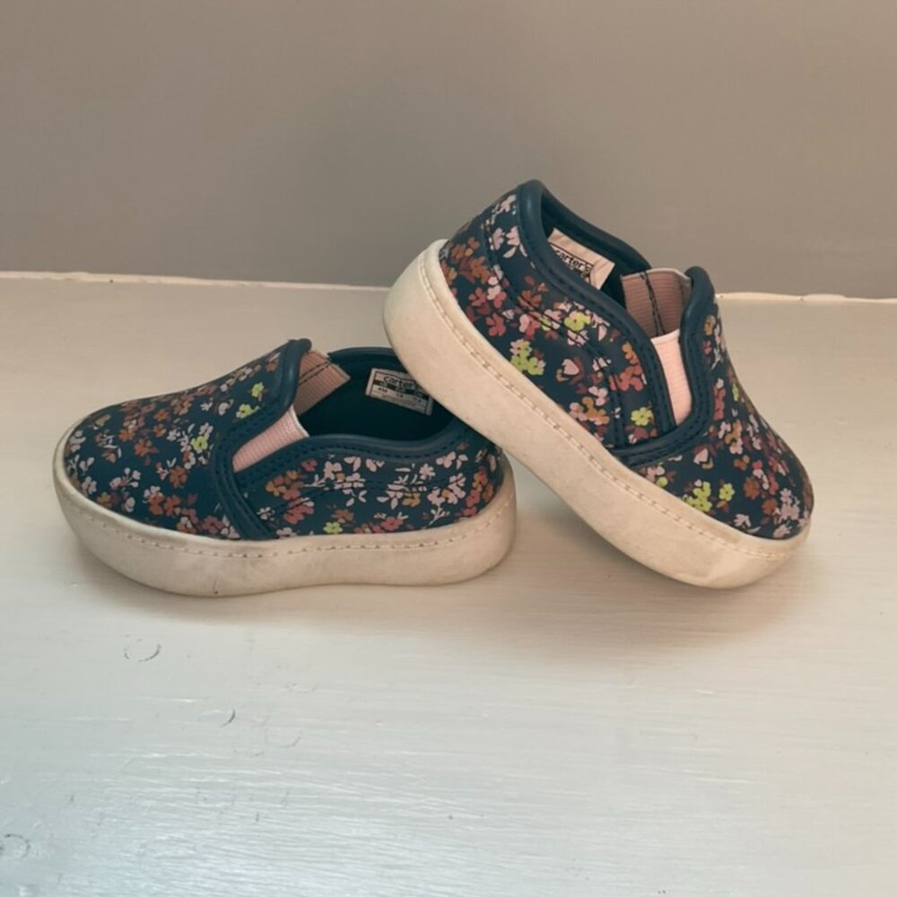 Toddler Slip-on Sneaker Floral Size 4